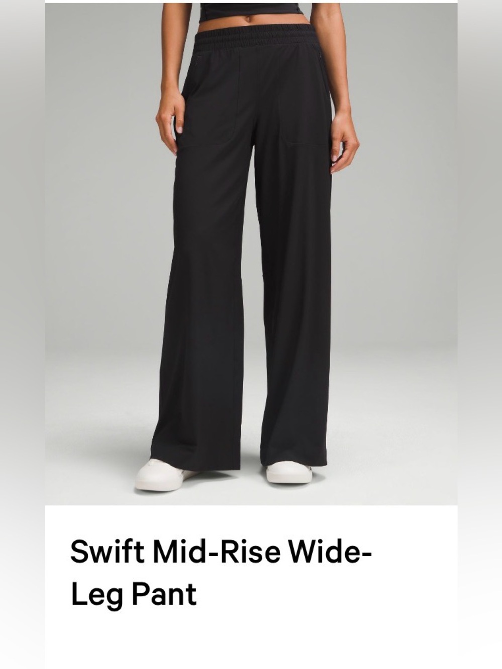 Lululemon Swift Mid-Rise Wide-Leg Pant - Black